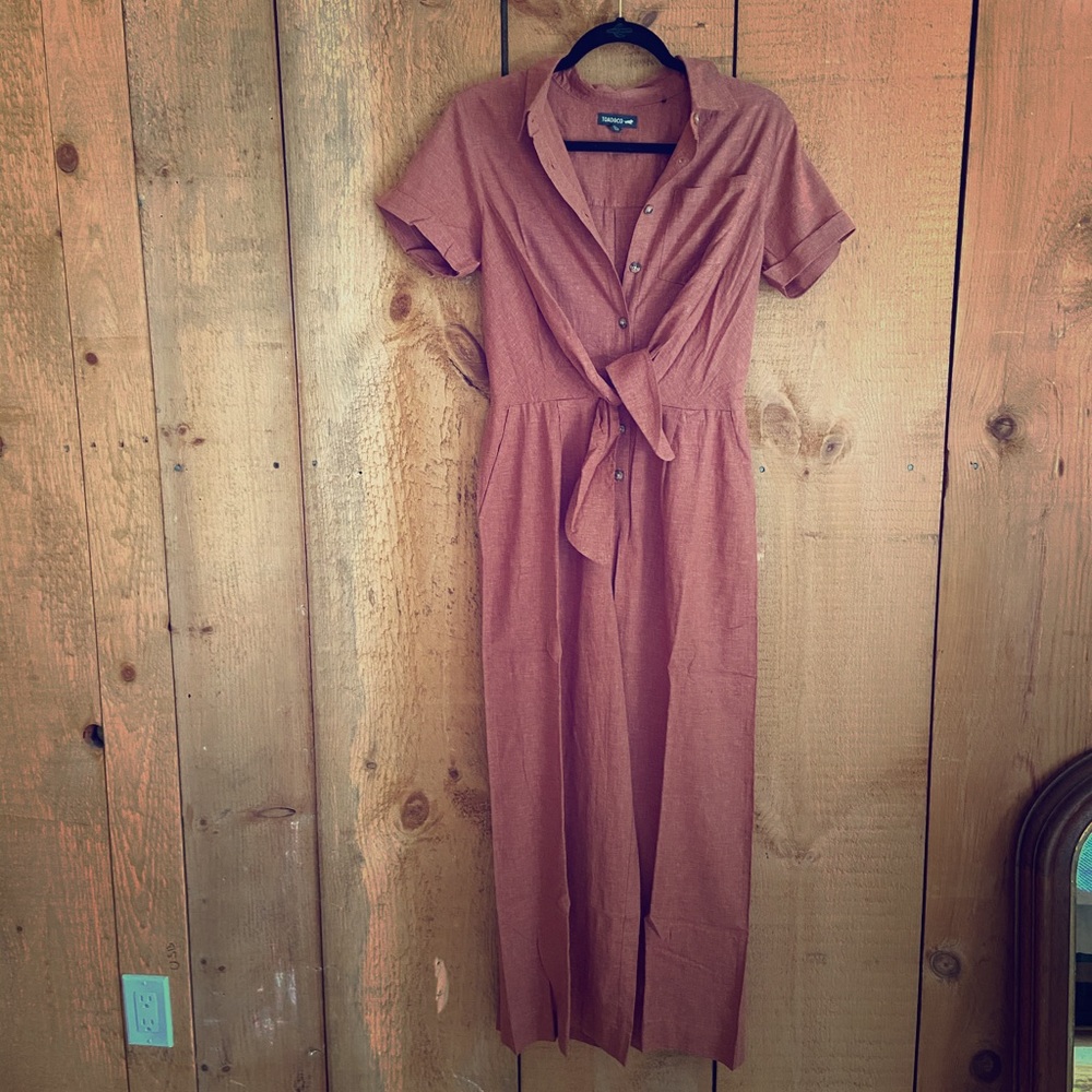 Brand new Toad&Co Taj Short Sleeve Jumpsuit (Hemp)